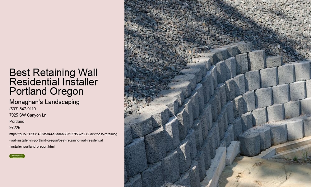 Best Retaining Wall Residential Installer Portland Oregon